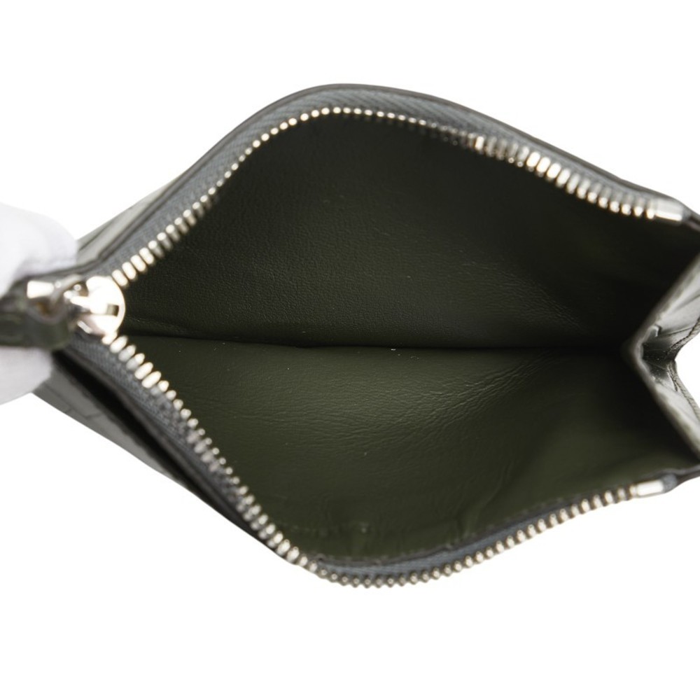Balenciaga Embossed Card Case, Coin and Fragment Case 640535 Khaki Green - Picture 8 of 10